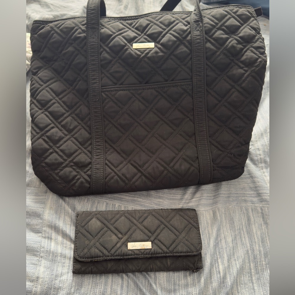 Vera Bradley tote with matching wallet